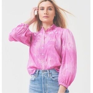 LoveShackFancy Tie Dye Blouse